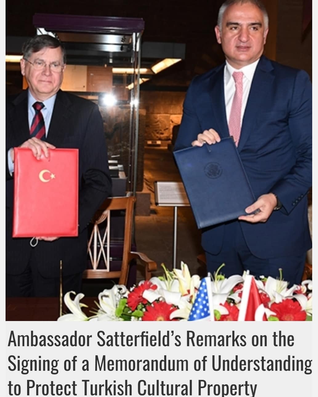 Cultural Heritage Protection Agreement Signed Between Turkiye and the United States