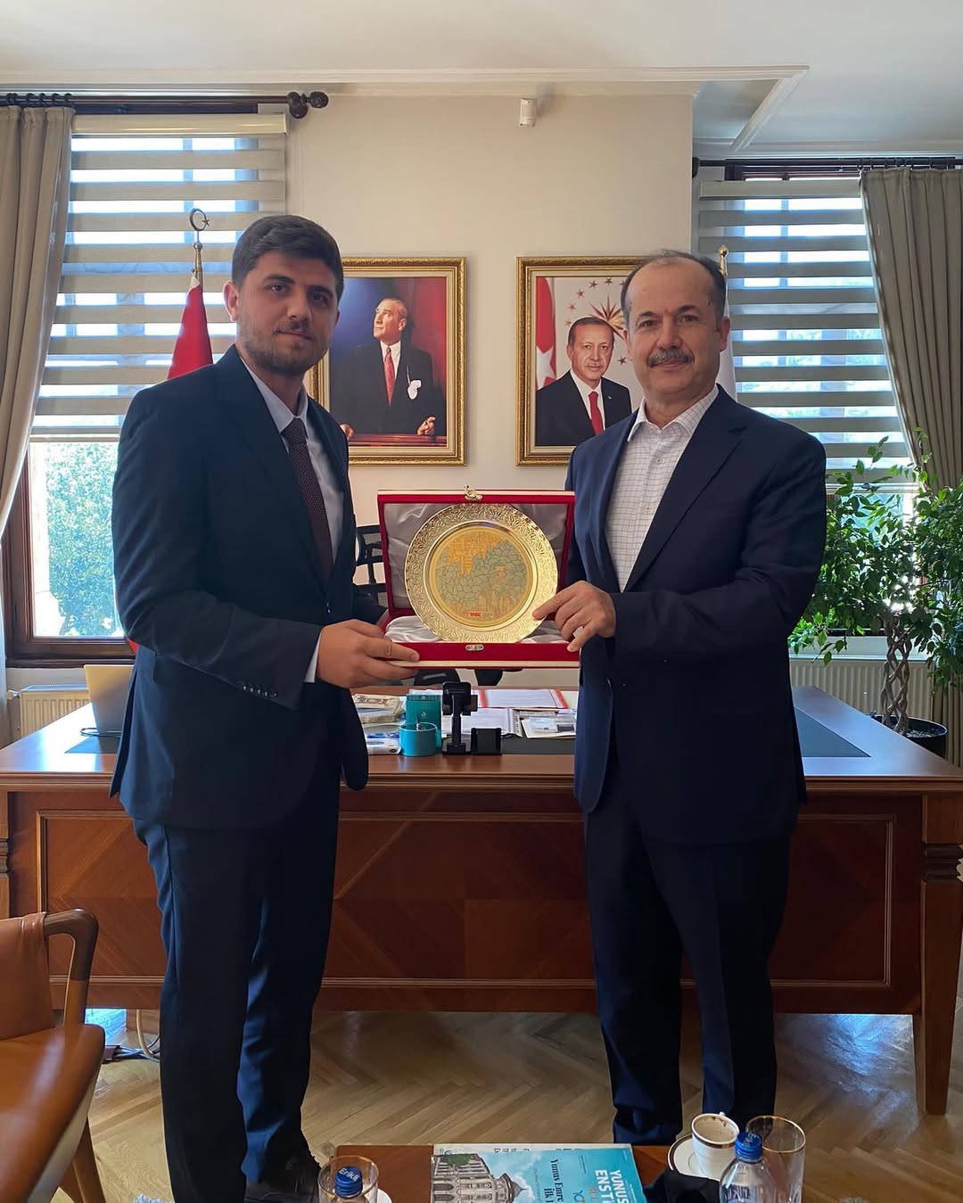 TASC Vice President and TASC TV General Editor Gökhan Doğan Visits Yunus Emre Institute President Şeref Ateş